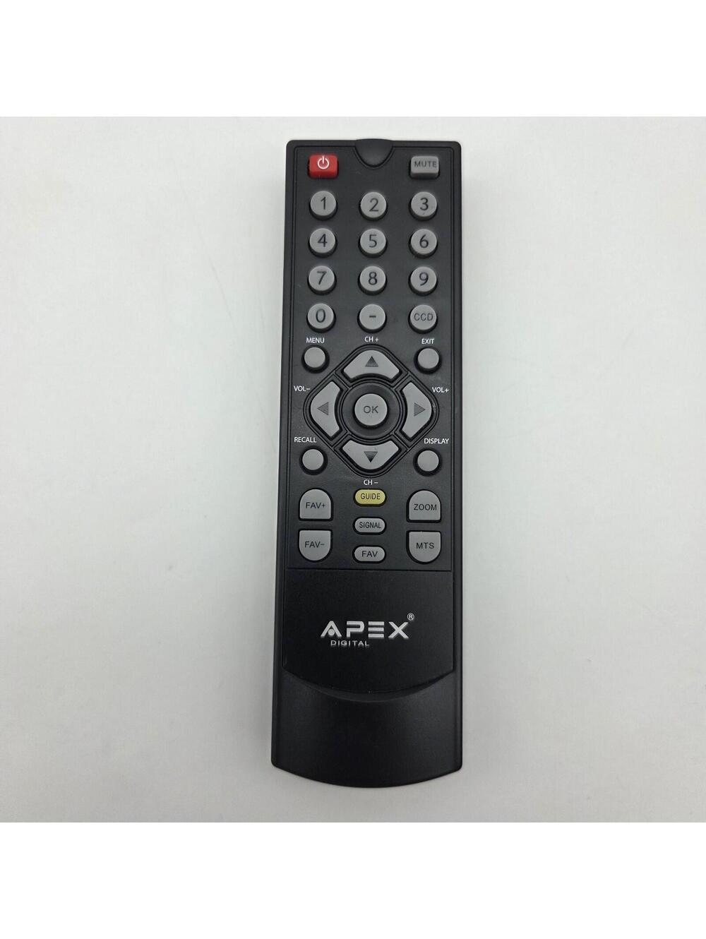Apex Digital DTV TV Converter Box Remote DT250 DT250A DT502 DT502A DT150 Tested